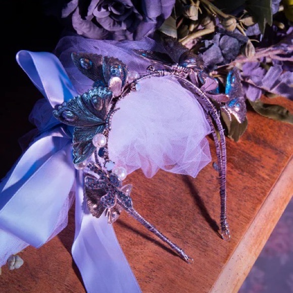 New Tim Burton corpse bride butterfly headband - Picture 3 of 7